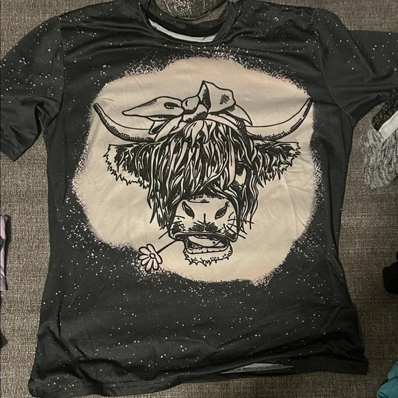 SHEIN Graphic Short Sleeve Tees - Black, Brown, Gray - Picture 2 of 4